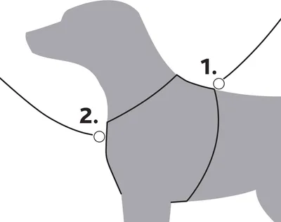 Produktbild von hundegeschirr Premium Trekking 53-64 cm Nylon schwarz