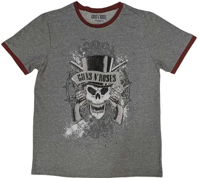 Produktbild von Guns N Roses - "Faded Skull" T-Shirt für Herren/Damen Uni RO10246 (S) (Grau)