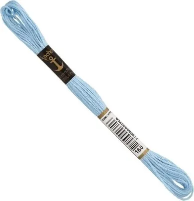 Produktbild von Anchor Sticktwist 4635000-00160 blau Stickgarn, 100 % Baumwolle