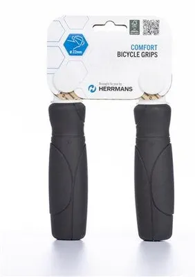 Image de Herrmans Cut 93 Black 120 120 mm (paire) - poignée de vélo