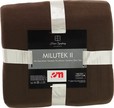 Zdjęcie produktu dla Przytulny koc polarowy, koc na sofę, koc do salonu, narzuta na łóżko, obszywane brzegi koców, rozmiar: 150x200 cm, kolor: brązowy