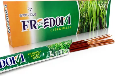 Produktbild von 12 Packungen Citronella Räucherstäbchen Freedom