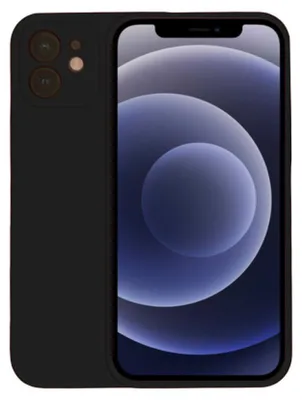 Obrázok produktu pre Puzdro na mobilný telefón pre iPhone 12 silikónové puzdro - Backcover Silicone Case - Black