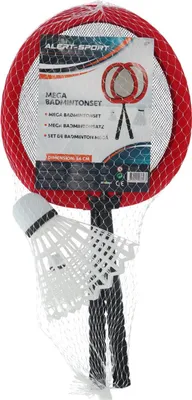 Produktbild von Alert Badminton Set - Jumbo Schläger und Shuttles für Outdoor-Spaß