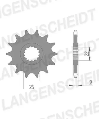 Produktbild von Ritzel Supersprox 525 - 15Z CST-948:15|feinverzahnt 22,0/25,0