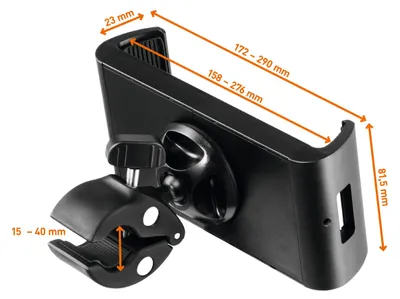 Obrázok produktu pre Durable Tought Clamp XL, Mobilný počítač, Mobilný telefón / smartfón, Tablet/UMPC, Pasívny držiak, Stôl, Vnútorný, Nákupný vozík, Čierna