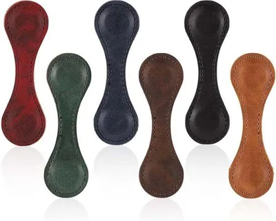 Obrázek produktu pro Magnetické kožené záložky pro milovníky knih, 6 kusů, různé barvy