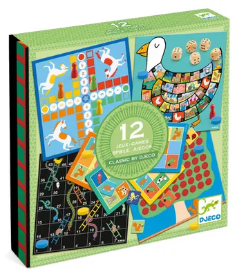Immagine prodotto di Collezione di 12 giochi classici, Djeco