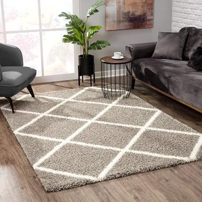 Obrázok produktu pre Mäkký plyšový koberec 140 x 200 cm, protišmykový