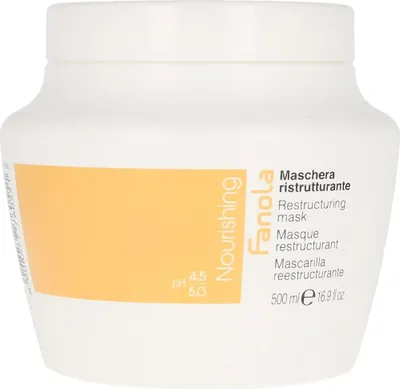 A white tub of Fanola Nourishing Restructuring Mask.