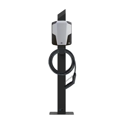 Produktbild von Wallbox Standfuß ABL eMH1 - Edelstahl schwarz (RAL 9005)