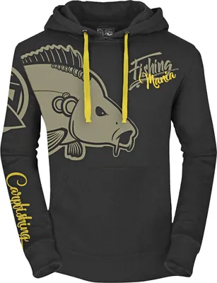 Produktbild von Hotspot Fishing Mania Carpfishing Hoodie Herren (Black) Größe M