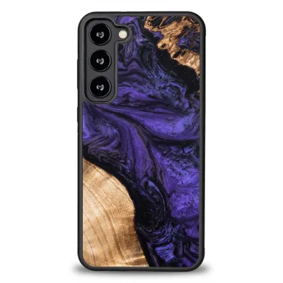 Immagine prodotto di Custodia In Legno E Resina Per Samsung Galaxy S23 Plus Bewood Unique Violet - Viola E Nero