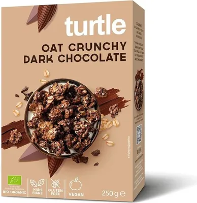Obrázok produktu pre OVSENÉ MUSLI S HORKOU ČOKOLÁDOU BEZLEPKOVÉ250 g - KORYTNAČKA
