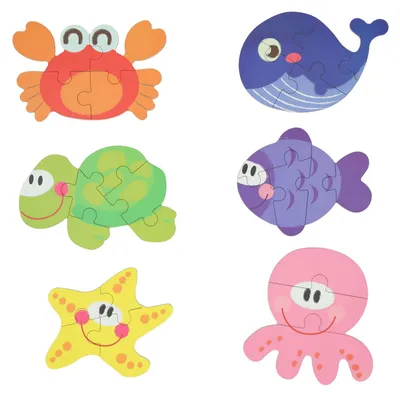 Image de Mijn Eerste 6 Puzzzels in Blik - Onderwaterwereld