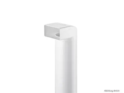 Produktbild von Naber N-UR 100 Umlenkstück 90° mit Rundrohr, weiß, 900 mm - Lüftungstechnik