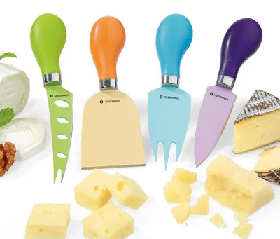 Imagen del producto de Set de cuchillos para queso Zassenhaus, modelo CLASSIC, de 4 piezas. Número de artículo: 71139. Código: 4006528071139