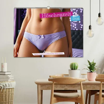 Produktbild von Höschenzeit - Nackte Frauen in verführerischer Unterwäsche (Wandkalender 2026 DIN A2 quer), CALVENDO Monatskalender