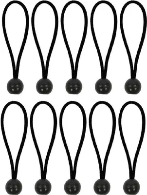 Produktbild von AS 10 x Expanderschlinge 15cm Set Spanngummi Planenspanner + Kugel Plane Zeltgummis AS