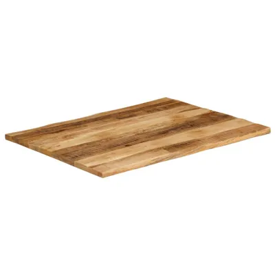 Immagine prodotto di Piano Tavolo Bordi Vivi 110x80x3,8 cm Legno di Mango Grezzo