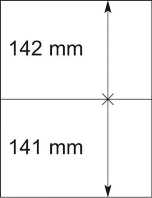 Produktbild von Lindner 802217P T-Blanko-Blätter - 10er-Packung
