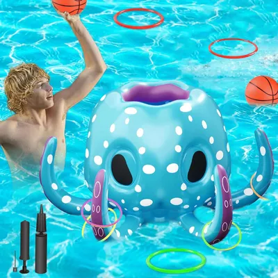 Produktbild von Pool-Basketballkorb, aufblasbar, für Schwimmbad