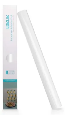 Produktbild von LOKLiK SG-JST-0355-US-L-B2B, Hitzebeständige Vinylrolle, Glattes wärmeübertragendes Vinyl, Weiß, Einfarbig, Glänzend, 305 mm