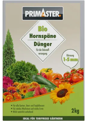 Produktbild von Hornspäne Dünger 2 kg organisch N-Dünger 14% fein gekörnt aus Deutschland für -Landbau