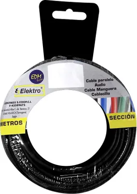 Produktbild von Edm Flexible Kabelrolle 2.5 Mm 50 M Schwarz Schwarz One Size