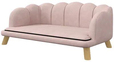 Productafbeelding van Huisdierenbank, stijlvol design, comfortabele bekleding, roze