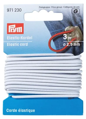 Obrázok produktu pre Prym 971230, 2,5 mm, Biela, 3 m, 1 kusov
