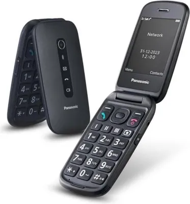 Zdjęcie produktu dla Panasonic KX-TU550, Clamshell, 7,11 cm (2.8"), 1,2 MP, Bluetooth, 1400 mAh, Czarny