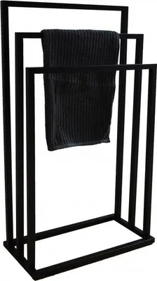 Immagine prodotto di Portasciugamani da bagno, a 3 bracci, nero