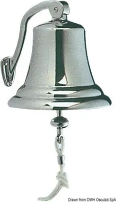Produktbild von Schiffsglocke aus Messing, verchromt Ø 175 mm , 1 Stück