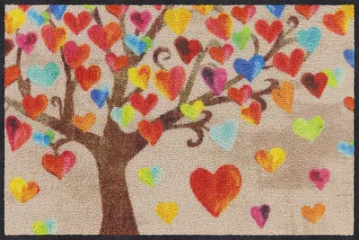 Produktbild von Salonloewe TREE OF LOVE Fußmatte Wohnmatte 50 x 75 cm