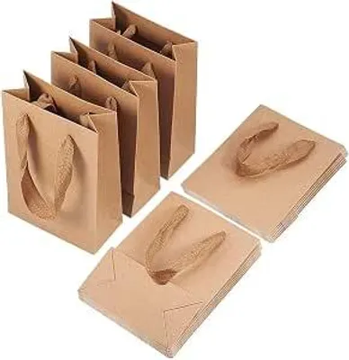 Produktbild von Papieren Geschenkzakken Set 10 Stück Kraftpapier – Cadeauzakken – für Geburtstag, Feier und Inpakken
