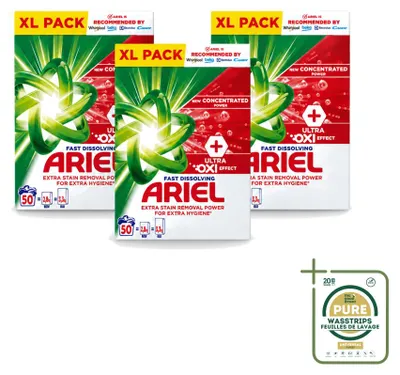 Produktbild von 3 x Ariel Oxi Vollwaschmittel - 2,8 kg - Vorratspackung - 3 Stücke