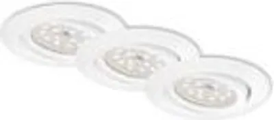 Produktbild von 3er Set LED Einbauleuchte, Ø 8,2 cm, 3,5 W, Weiß, Briloner Leuchten
