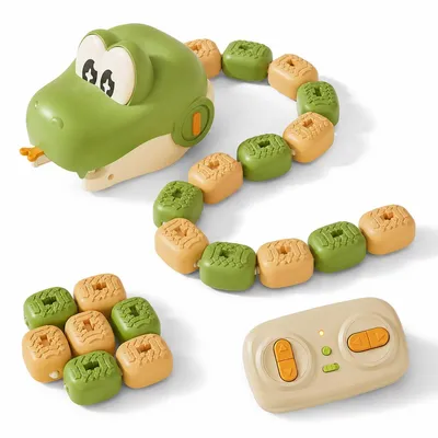 Produktbild von Ferngesteuertes Schlangen Spielzeug, Magnet Sammelspiel mit Fernbedienung, RC Snake Car mit Sound & Licht, Kinderspielzeug für Wettbewerb und Familie