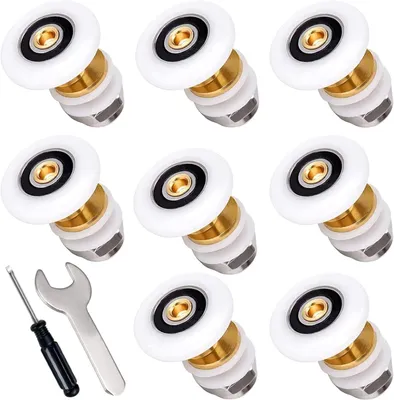 Productafbeelding van Reserveonderdelen voor Douchecabines - Douchedeurrollen met 20 mm Wieltjes - 8 Stuks