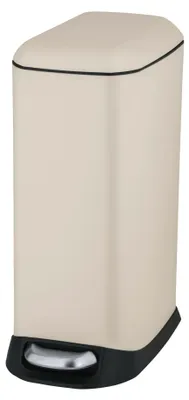 Produktbild von WENKO Treteimer Mod. Design 12 L, Easy-Close, Creme, mit herausnehmbarem Einsatz