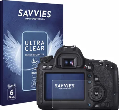 Produktbild von 6x Für Canon EOS 6D Schutzfolie Savvies Displayschutz Display Schutz Folie Klar Transparent