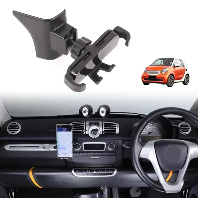 Imagen del producto de Elzusha - Soporte para teléfono móvil para Smart Fortwo 451 (2010-2015) - Giratorio