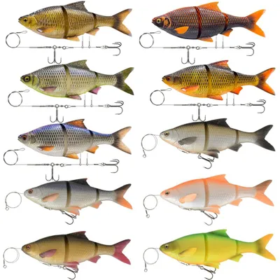 Produktbild von Savage Gear 3D Linethru Roach Gummifisch, Farbe:Clear Rudd, Länge / Gewicht /Schwimmverhalten:25cm / 206g / Slow Sinking