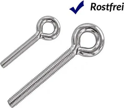 Produktbild von Schraubring Ösenschraube metrisch - Edelstahl A2 V2A (M8 x 50mm - 25 Stk.)