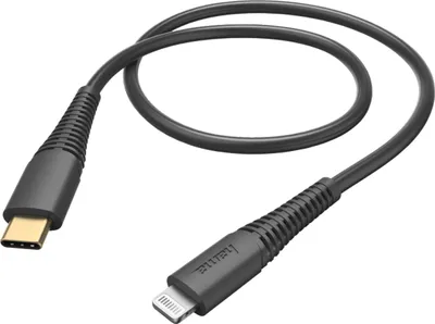 Zdjęcie produktu dla Hama 00183308, 1,5 m, Lightning, USB C, Męska, Męska, Czarny