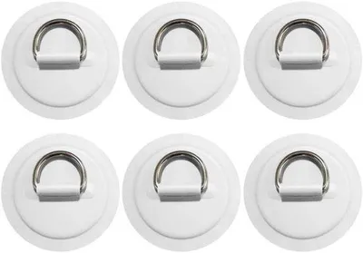 Immagine prodotto di Toppe con anello a D in acciaio inossidabile - 6 pezzi - per kayak, canoa e accessori