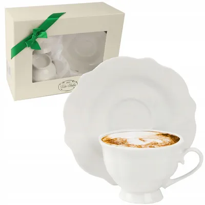 Produktbild von Festa Italia Rosalia 2er Tassen mit Untertasse Porzellan Kaffee
