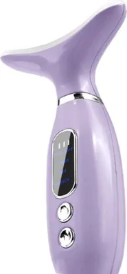 Produktbild von INF Vibrations-Wärme-Nackenmassagegerät mit LED-Lichttherapie, 45°C Violett