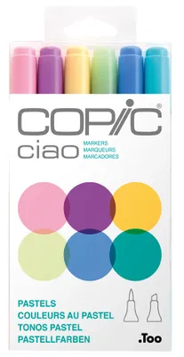 Immagine prodotto di COPIC 22075667 Pennarello COPIC ciao, set da 6 "Pastelli"